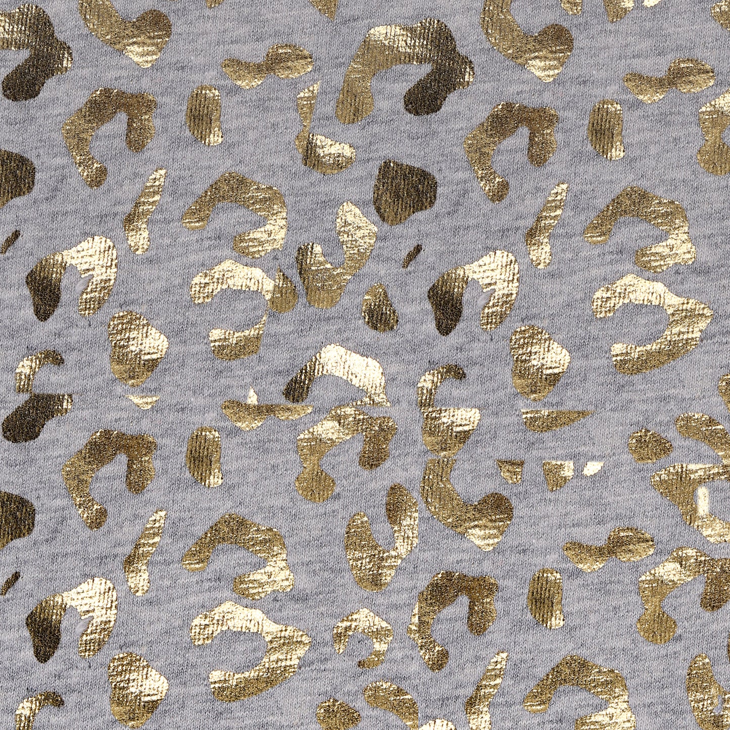 Gold Glitter Leopard Print Legging In Grey