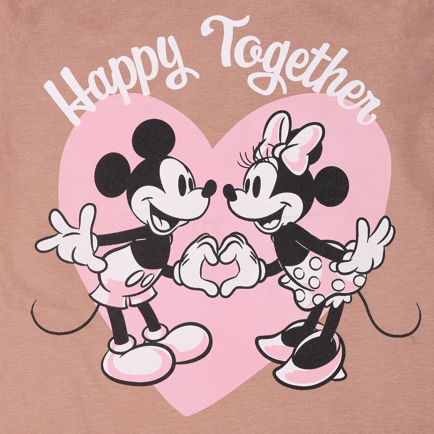 Happy Together Mickey Minnie Printed Outing Full Sleeve T Shirt