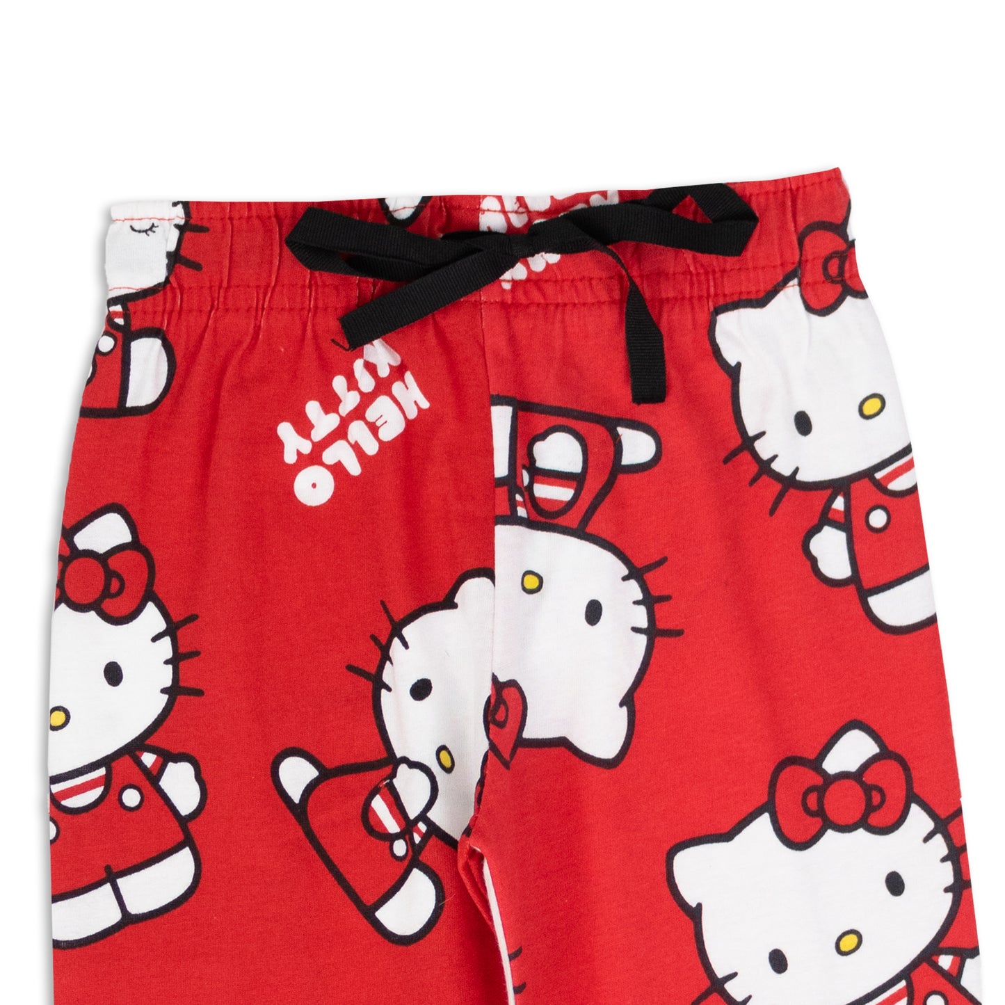 Hello Kitty Super Soft Pure Cotton Night Suit Lazy Loungewear Pyjama Set Red