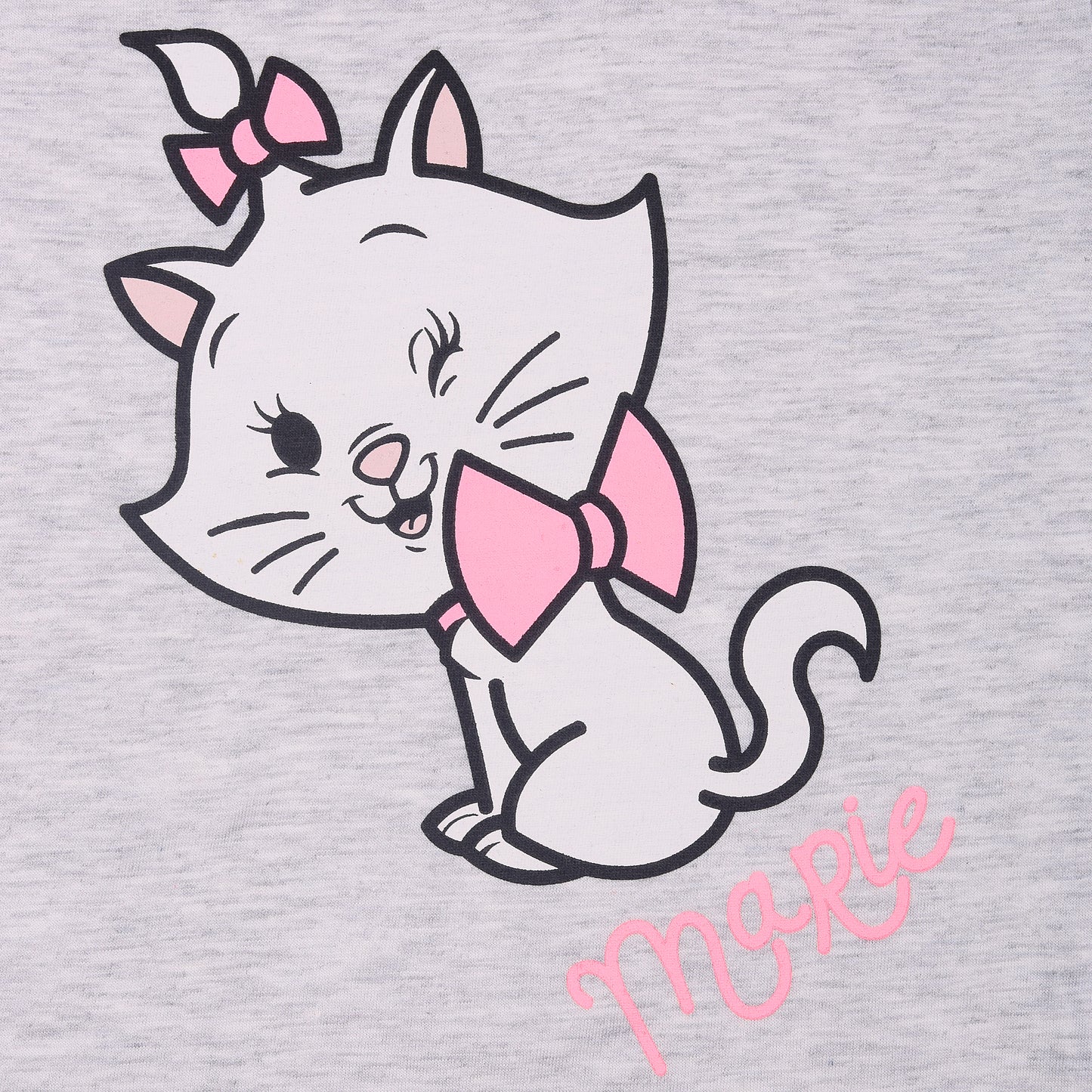 Marie Meow Grey & Pink 2 Piece Sleep And Lounge Wear Set