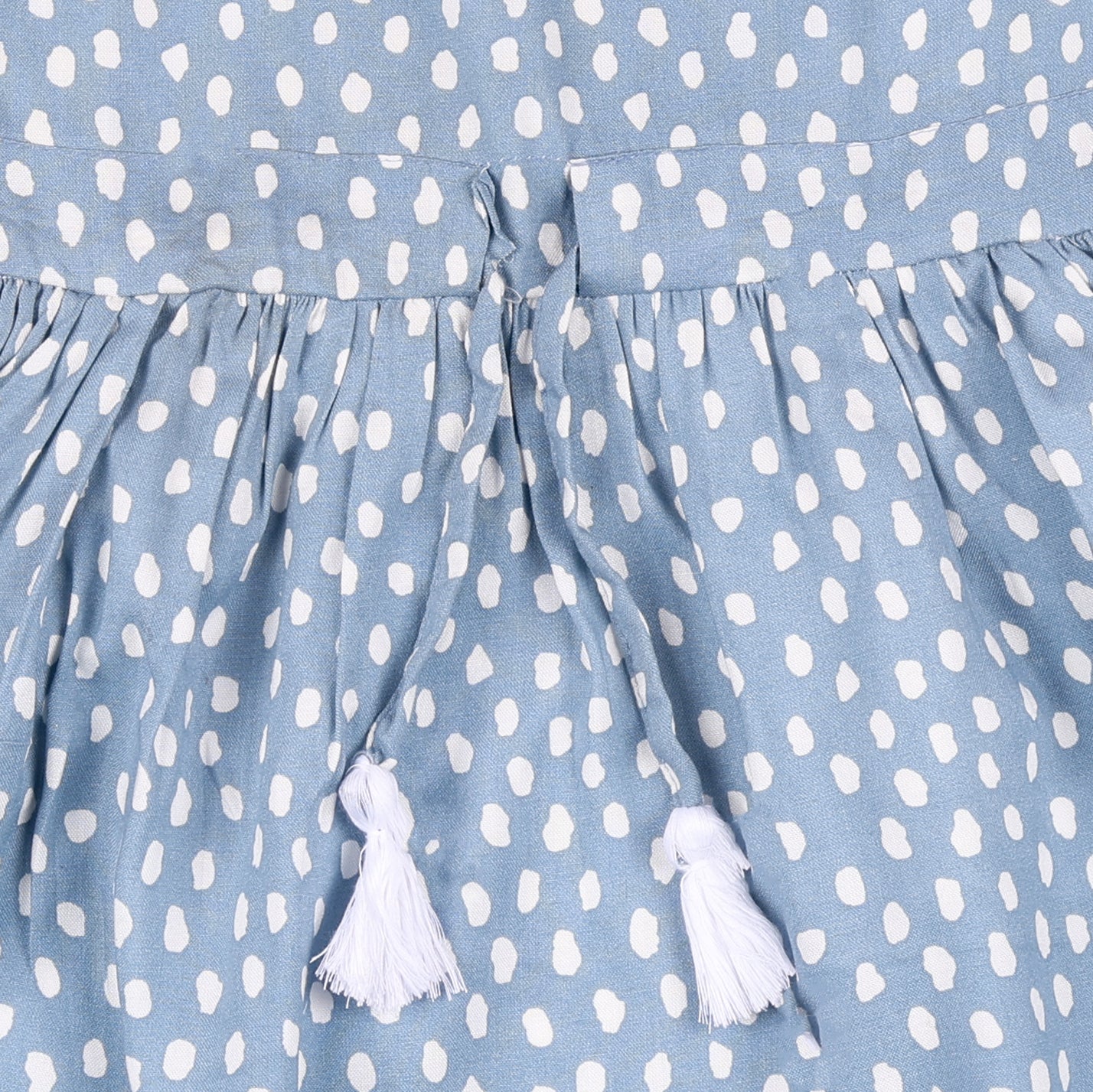 Polka Dot Print Princess Dress with Fly Sleeve Vintage And Party Wear