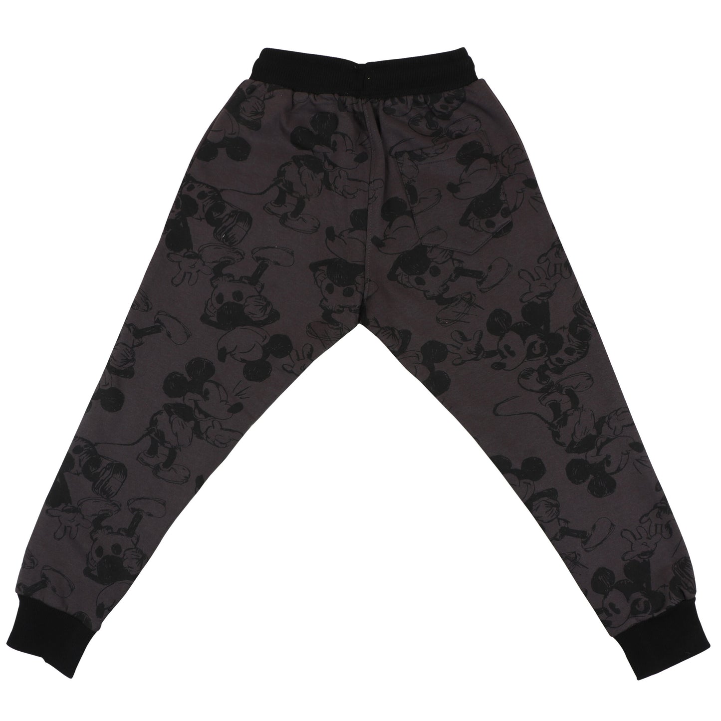 Disney Mickey Print Boys Joggers With Utility Pocket