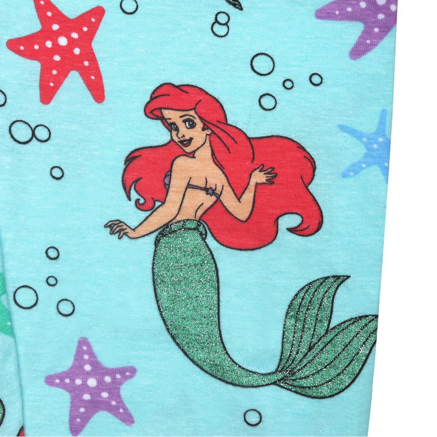 Disney Glitter Mermaid Girls Nightwear Slex Shorts
