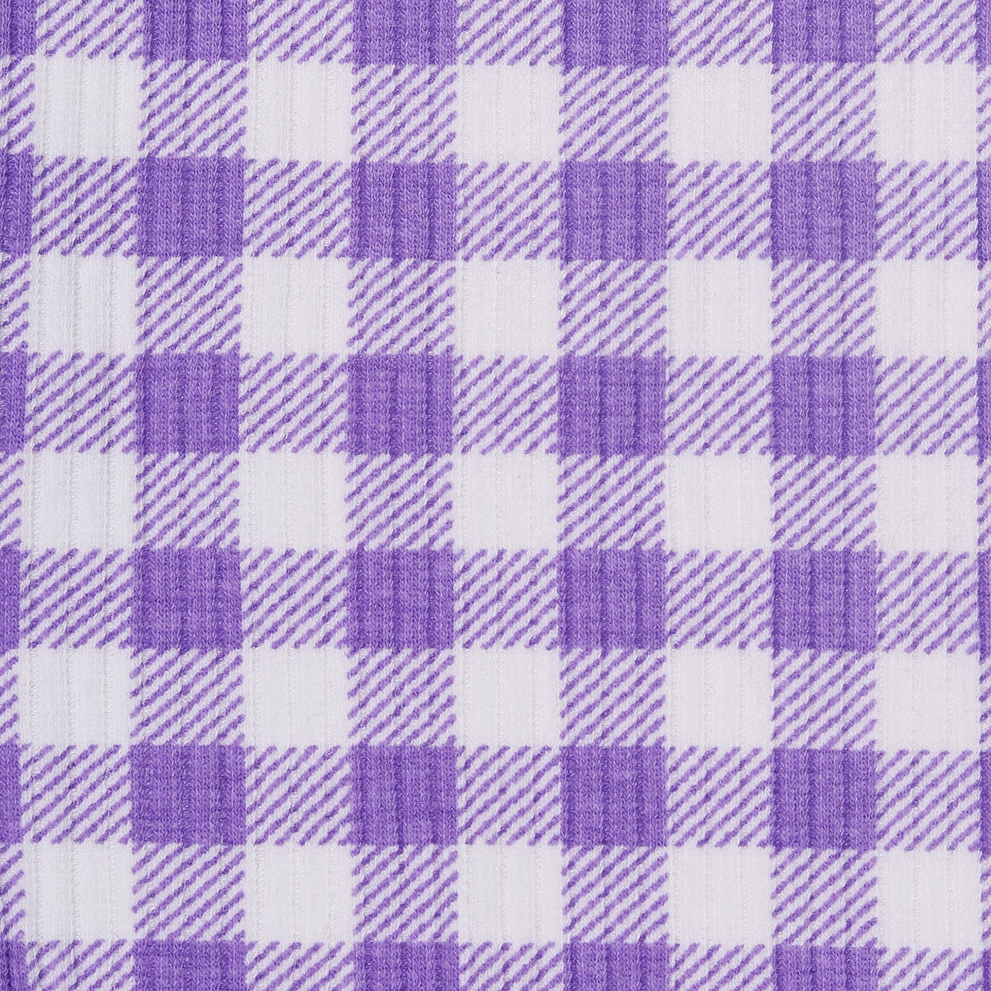 Purple Checked Girls Casual Legging