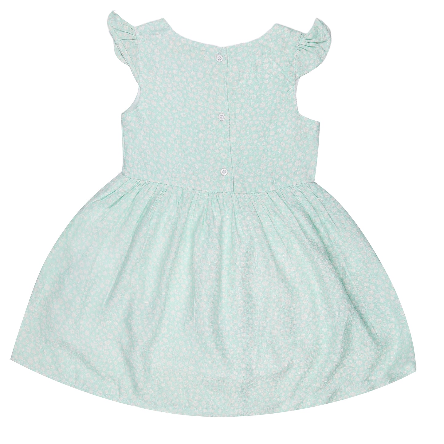 Floral print Princess Dress with Fly Sleeve Vintage And Party Wear