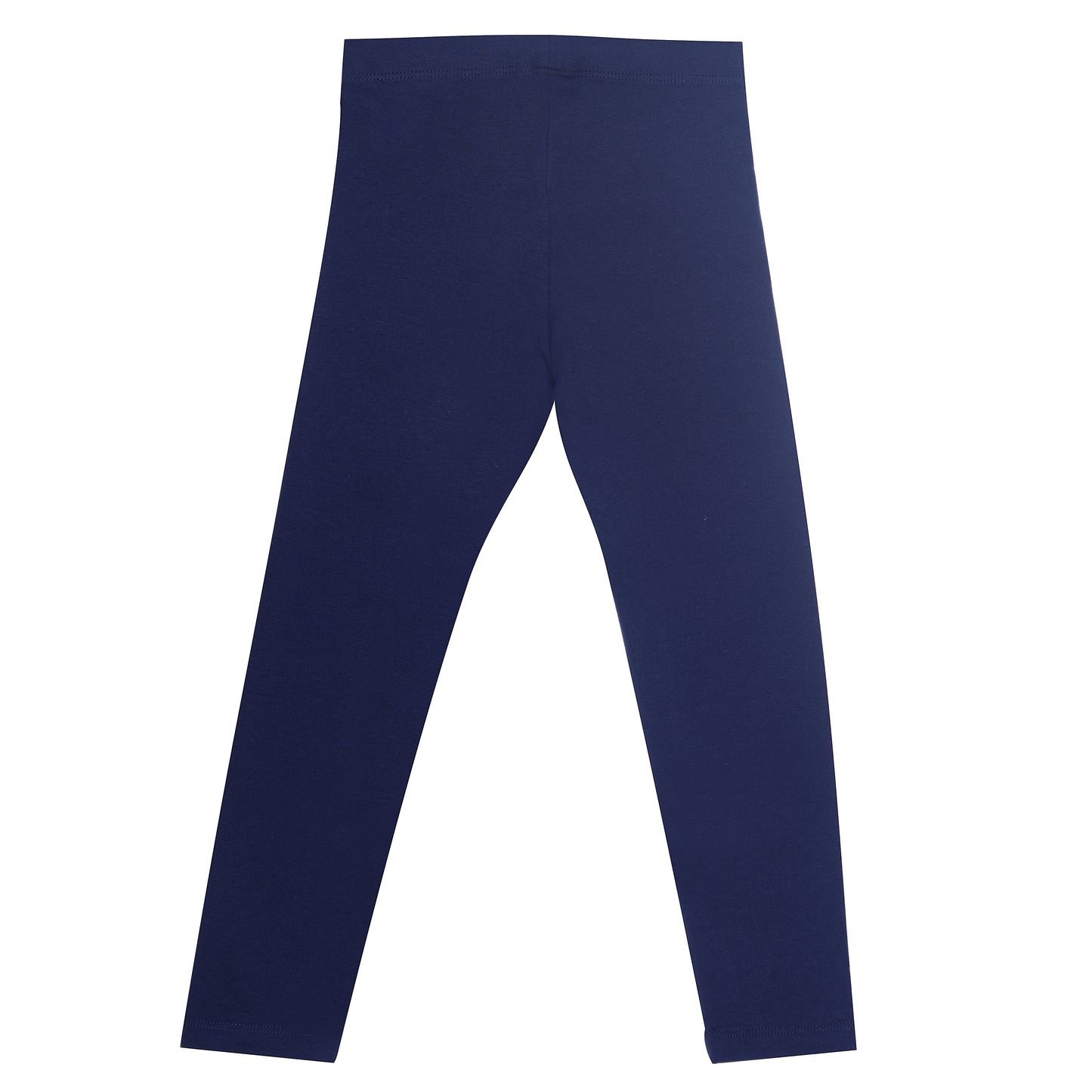 Navy Blue Girls Daily Active Wear Legging Cum Capri Pants