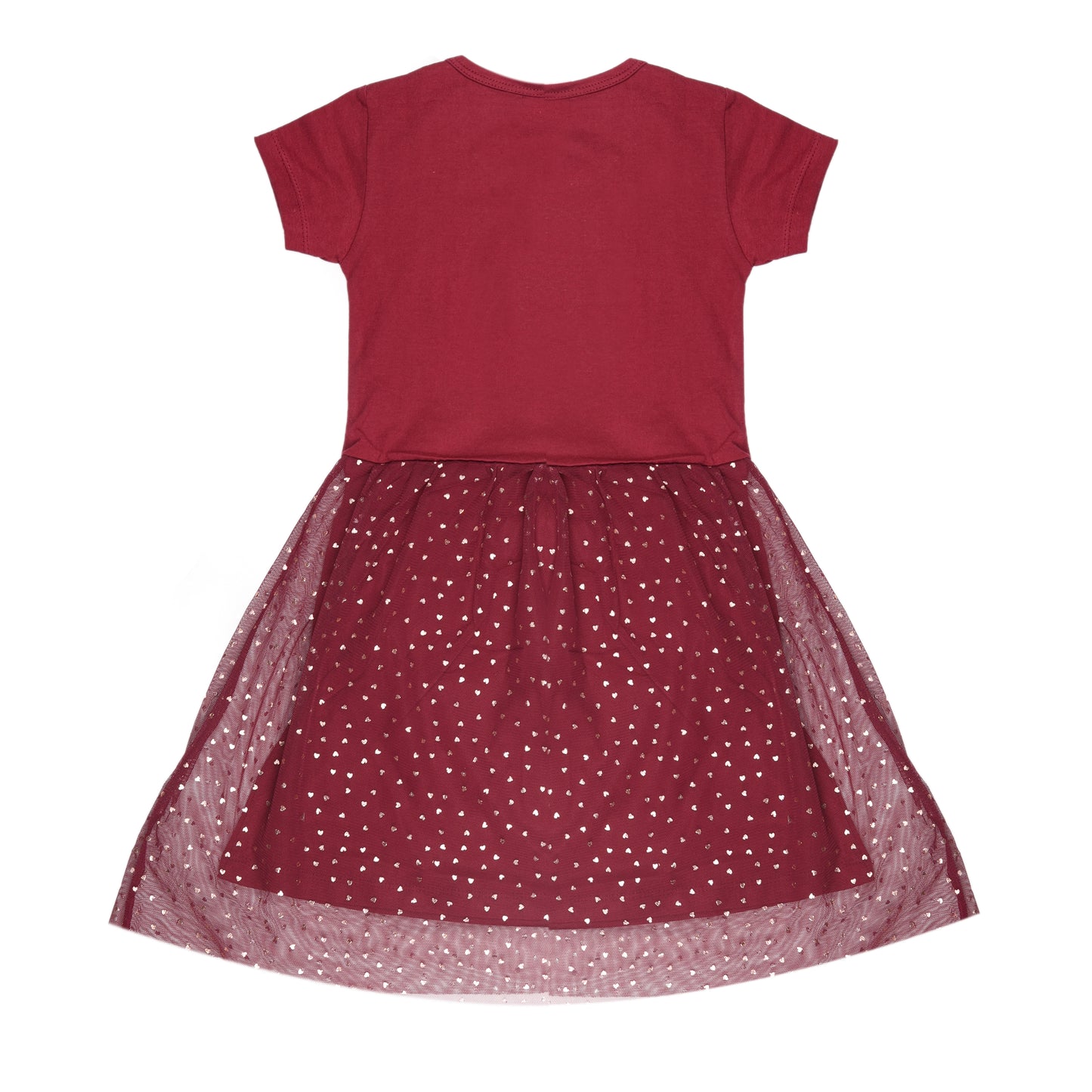 Sweet Heart Upper Sequin Bottom Net Flare Party Dress