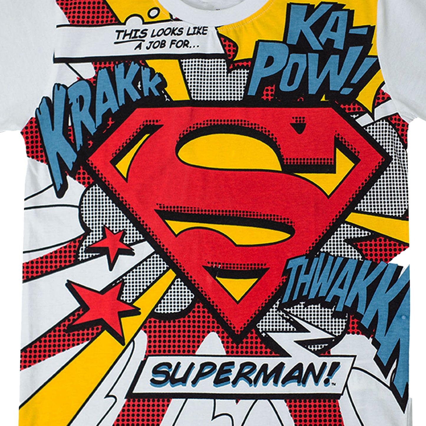 Marvel Superman Boys White T Shirt