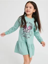 Minnie Mouse Sequin Teal Green Outing & Party Dress