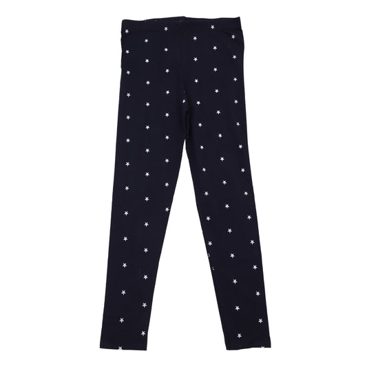 White Star Dots Printed Girls Legging