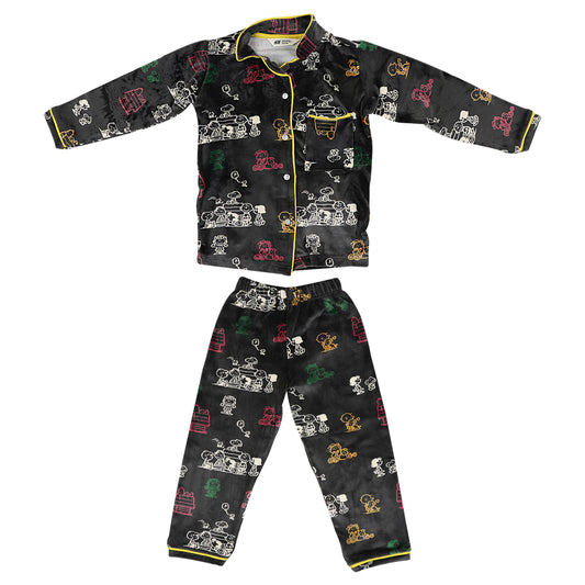 Velour Velvet Unisex Royale Night Suit And Loungewear Set