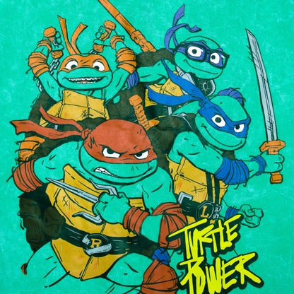 Ninja Turtles Smart Stone Wash Drop Shoulder Shorty Set