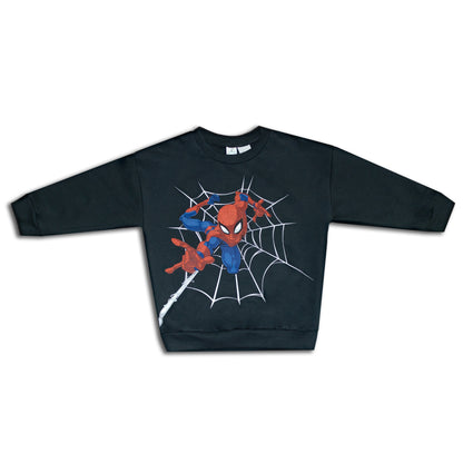 Marvel Spiderman All Season Drop Shoulder Gray Sweatshirt