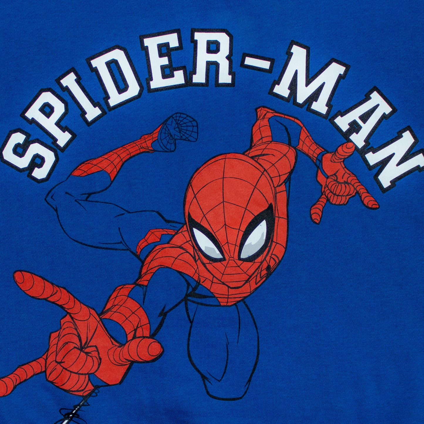 Marvel Spiderman All Season Drop Shoulder Blue Sweatshirt