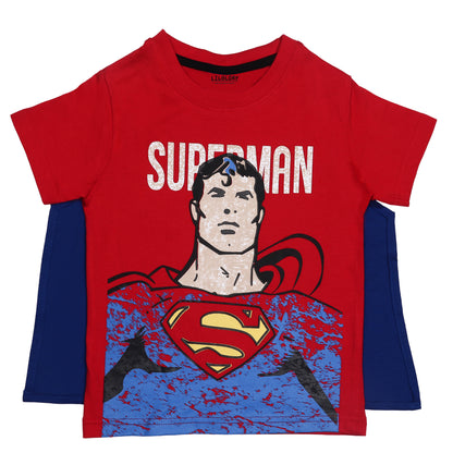 Superman Birthday Special Outing Shorty Set With Removable Cape