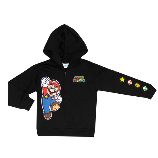 Super Mario All Season Play Zipper And Travelling Hoodie