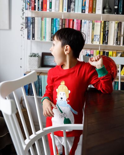 Santa Claus North Pole Christmas Bear Boys Night Suit Travelling Loungewear & Pyjama Set