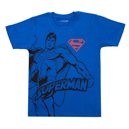 Marvel Superman Boys Blue T Shirt