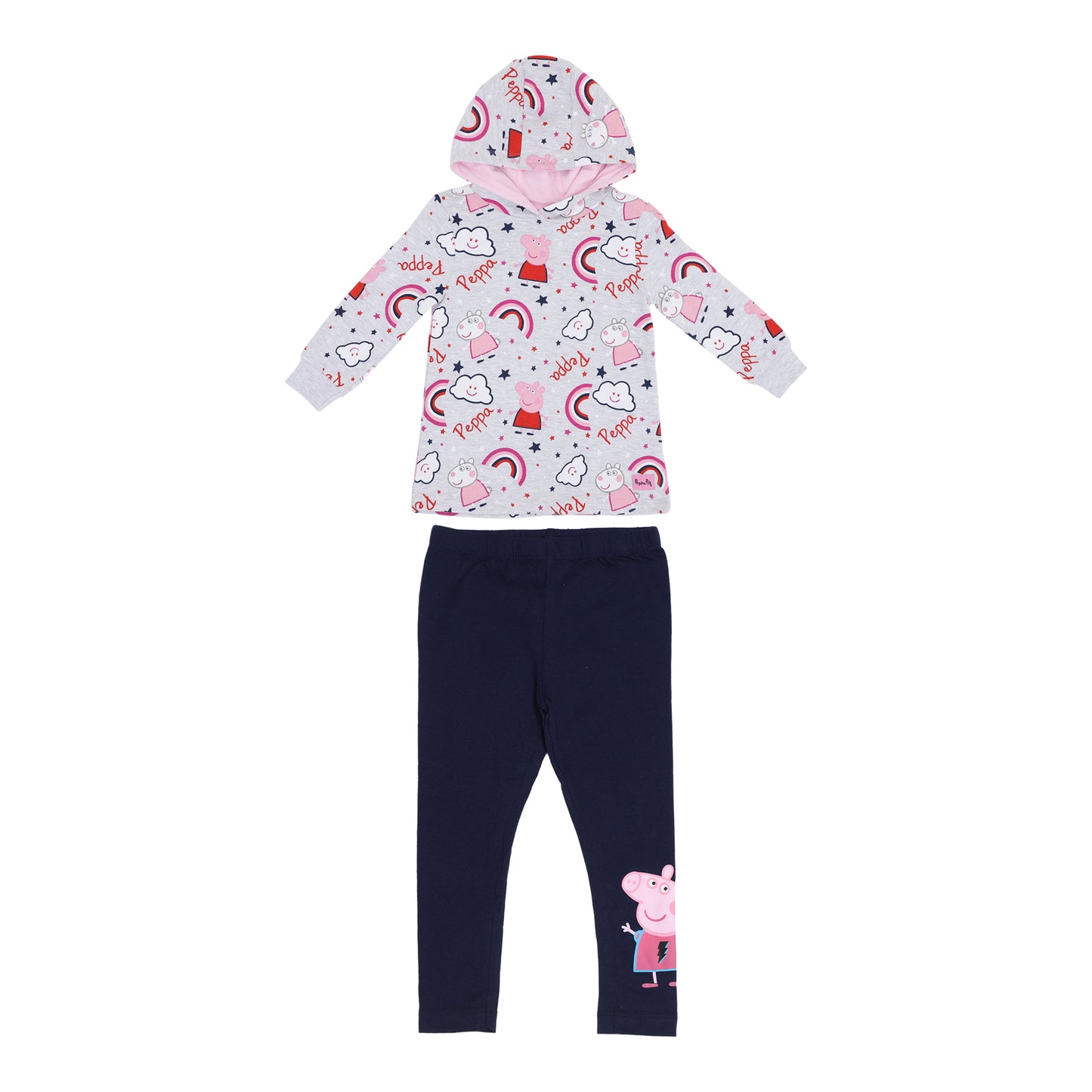 Peppa Pig Girls Travelling Hoodie And Loungewear Set
