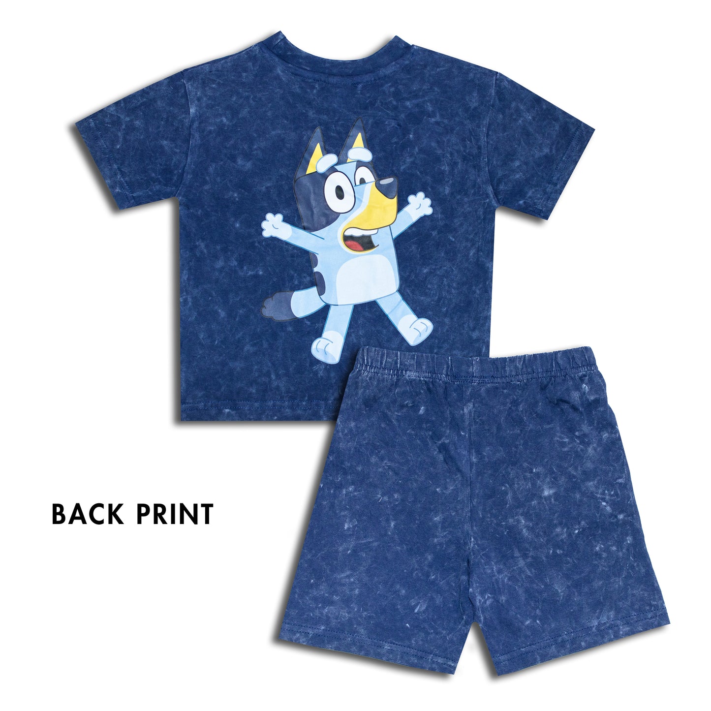 Bluey This Is Fun Smart Stone Wash Drop Shoulder Shorty Set