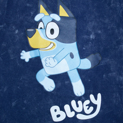 Bluey This Is Fun Smart Stone Wash Drop Shoulder Shorty Set