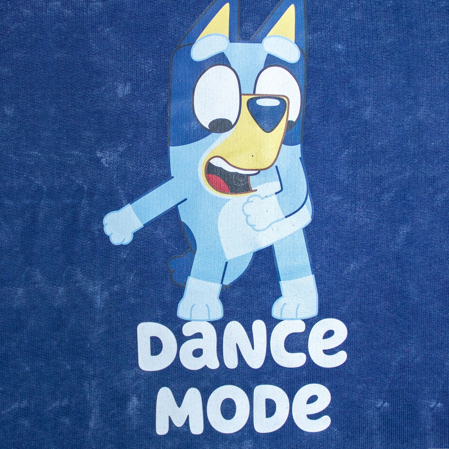 Bluey Dance Mode Smart Stone Wash Drop Shoulder Shorty Set