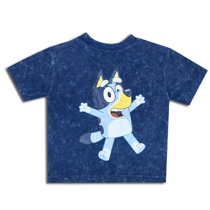 Bluey This Is Fun Smart Stone Wash Drop Shoulder Shorty Set