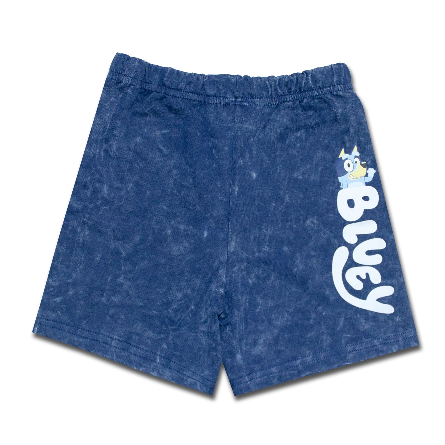 Bluey Dance Mode Smart Stone Wash Drop Shoulder Shorty Set