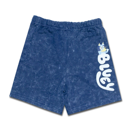 Bluey Dance Mode Smart Stone Wash Drop Shoulder Shorty Set