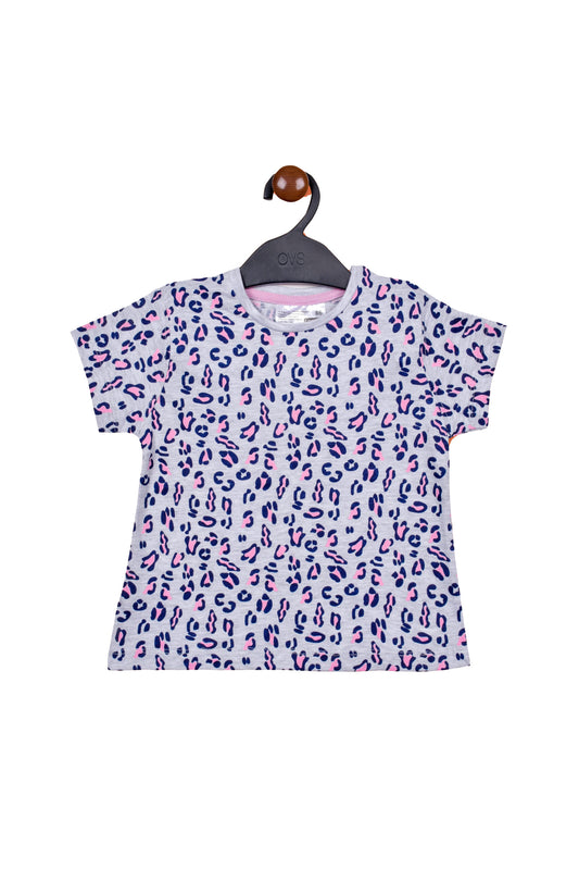 Leopard Print Baby Girls T Shirt