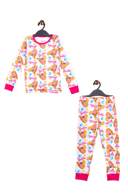 Barbie Girls Night Suit And Loungewear Set