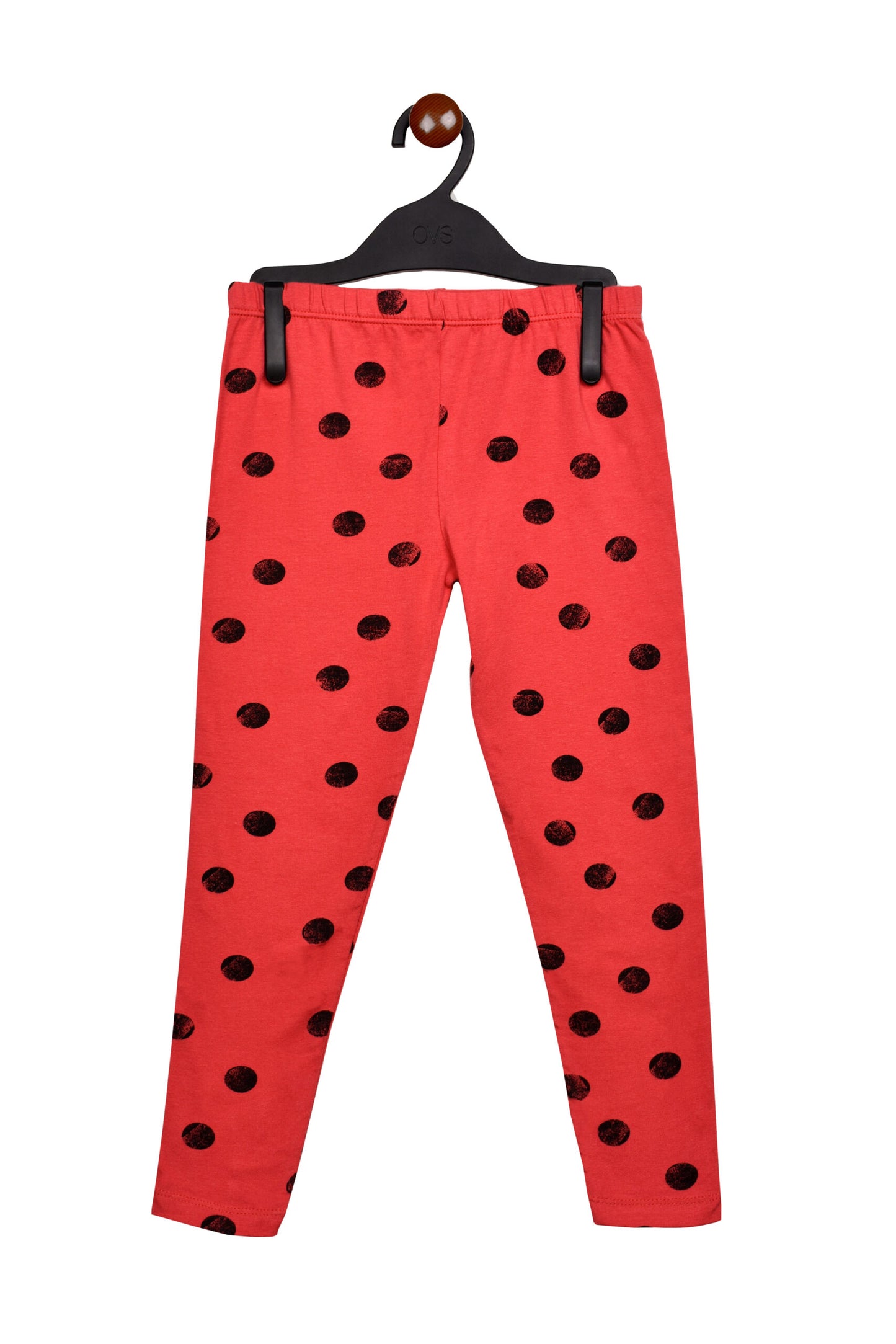 Black Polka Dots Girls Legging