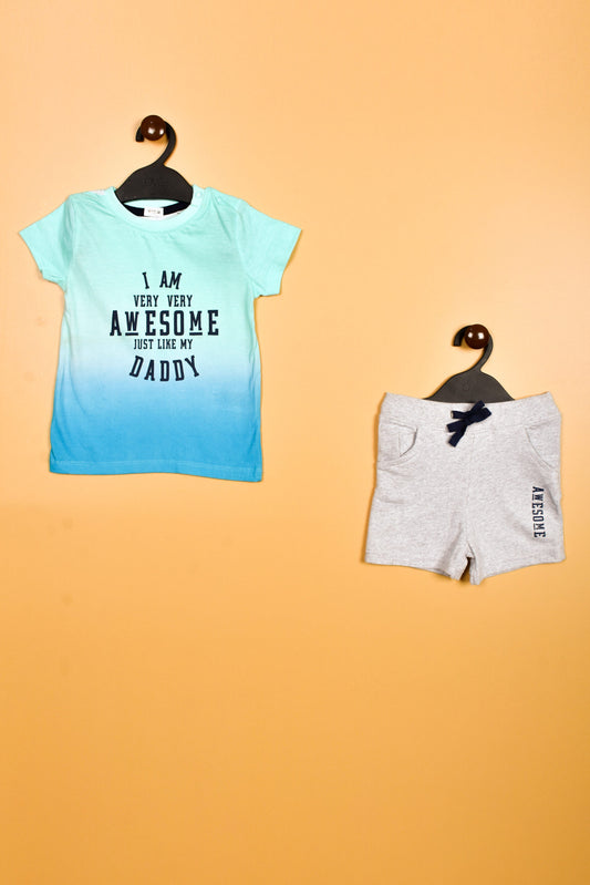 Handsome Like Daddy Boys Shorty Set