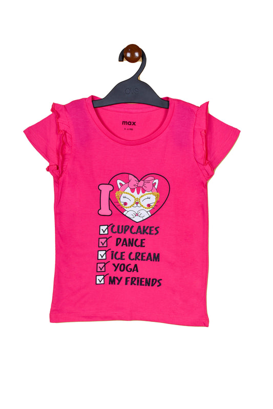 Love Cup Cakes Girls T Shirt