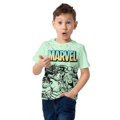 Marvel Super Heroes Print T Shirt