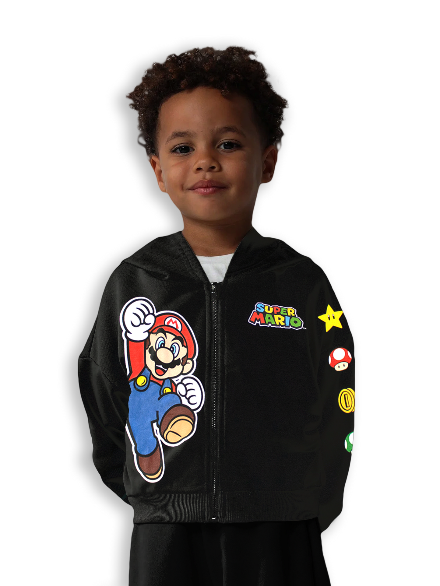 Super Mario Zipper Boys Hoodie
