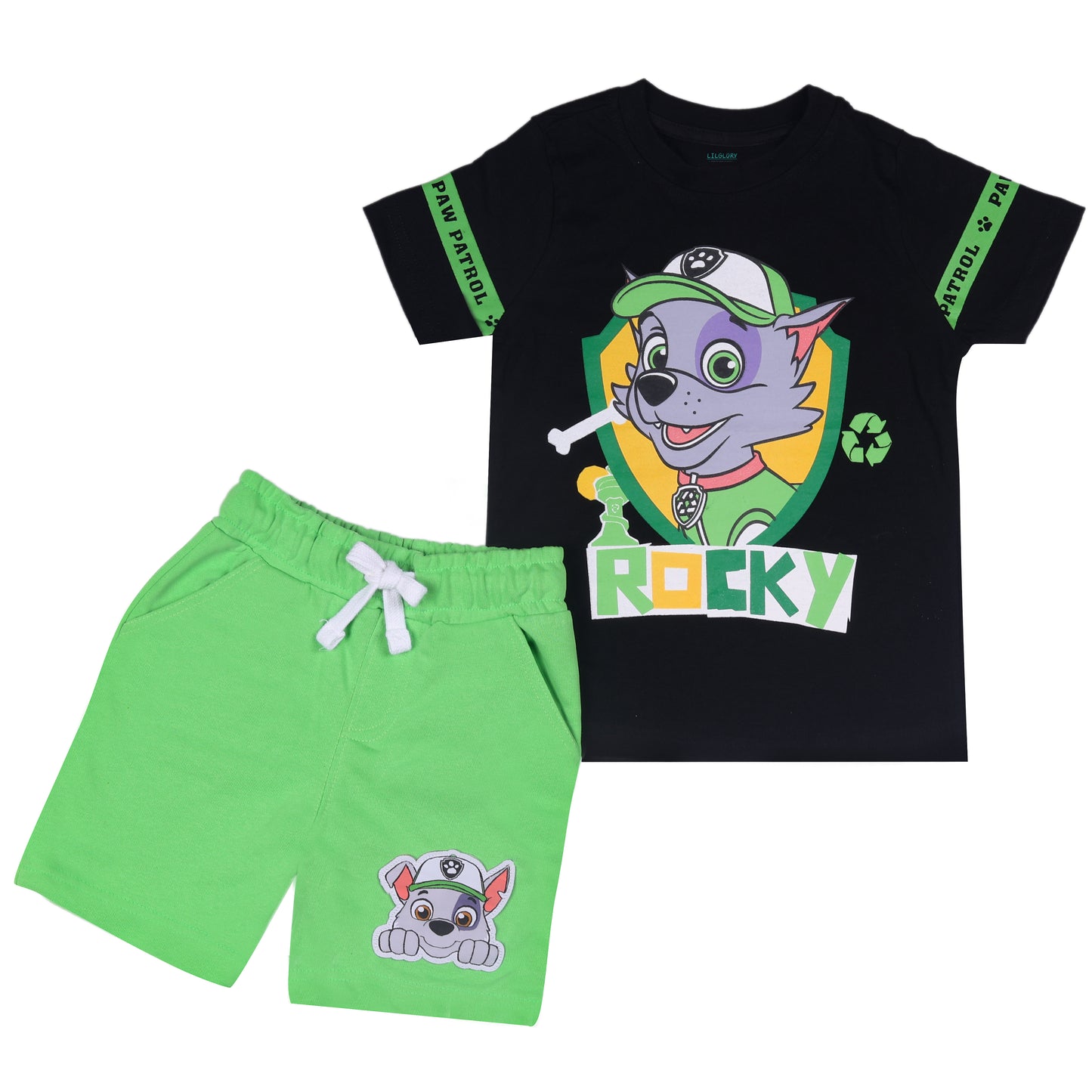 Paw Patrol Squad Travelling & Outing T Shirt Shorty Set