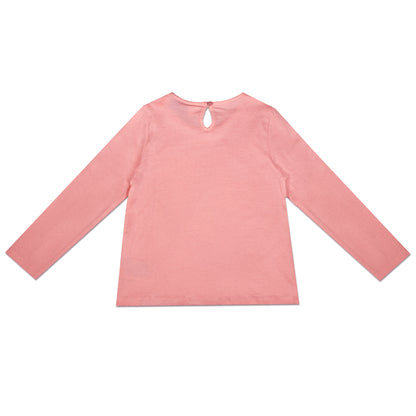 Disney Elsa Glitter Print Girls T Shirt