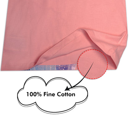 Disney Elsa Glitter Print Girls T Shirt