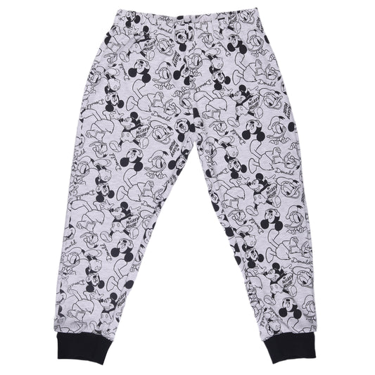 Mickey And Donald Printed Daily Wear Grey Jogger