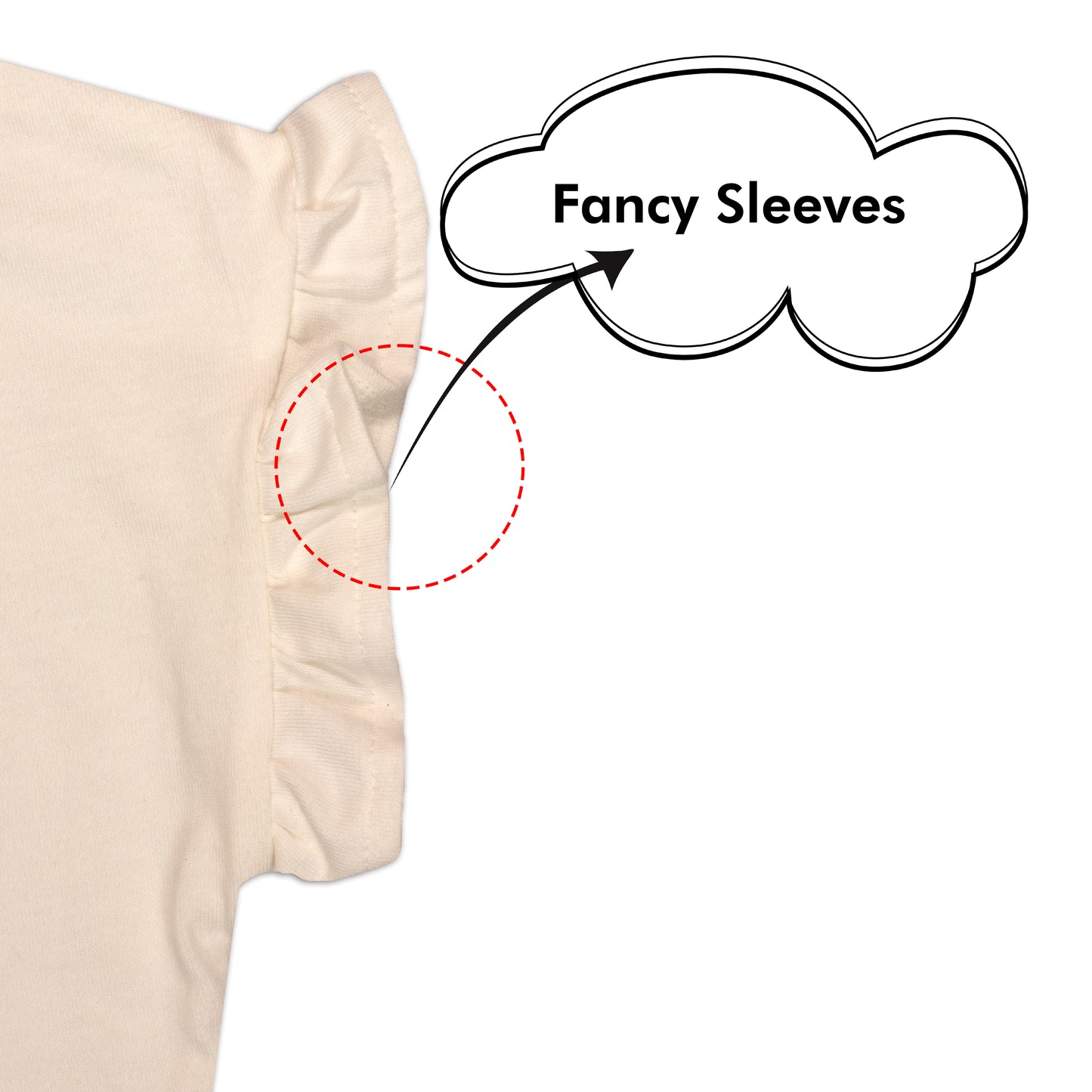 Bluey Fun Butterfly Sleeve Girls Fancy T Shirt