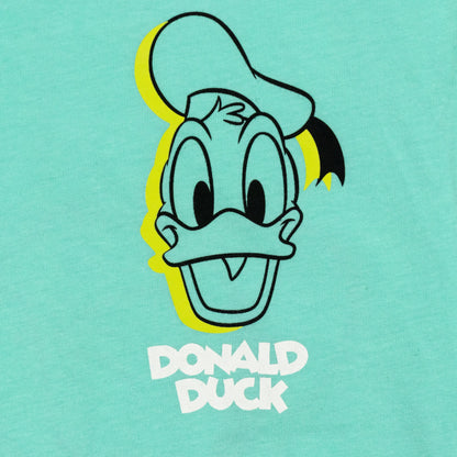 Donald Duck Sea Green Drop Shoulder Unisex Outing T Shirt