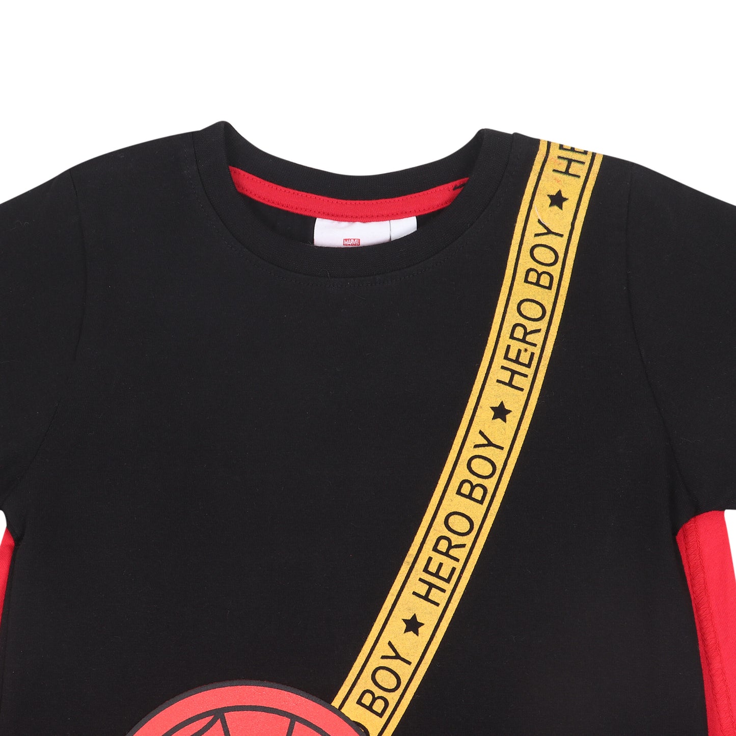 Marvel Spiderman Boys Shorty Set With Cape