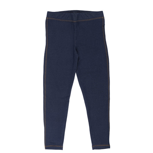 Jeans Style Navy Blue Outwear Legging Cum Capri