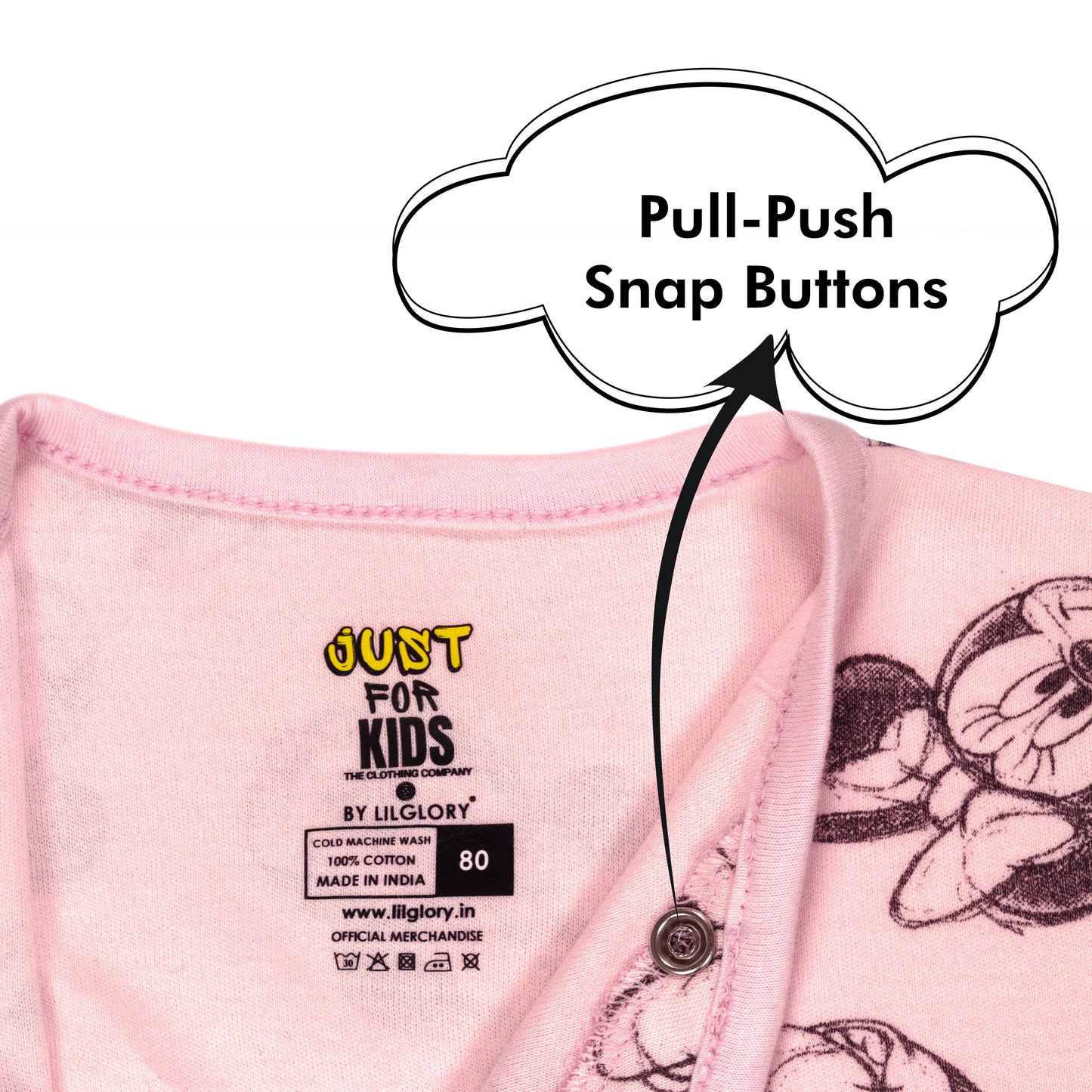 Minnie Mouse Fun Print Baby Romper