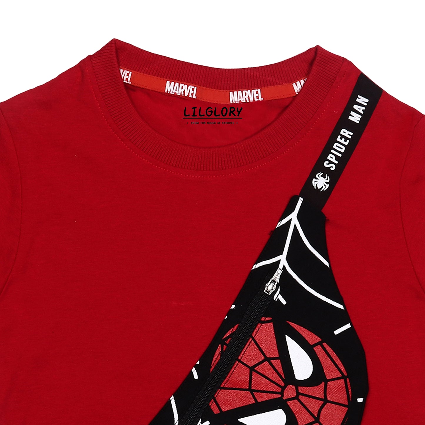 Marvel Spiderman Zip Pocket Shorty Set