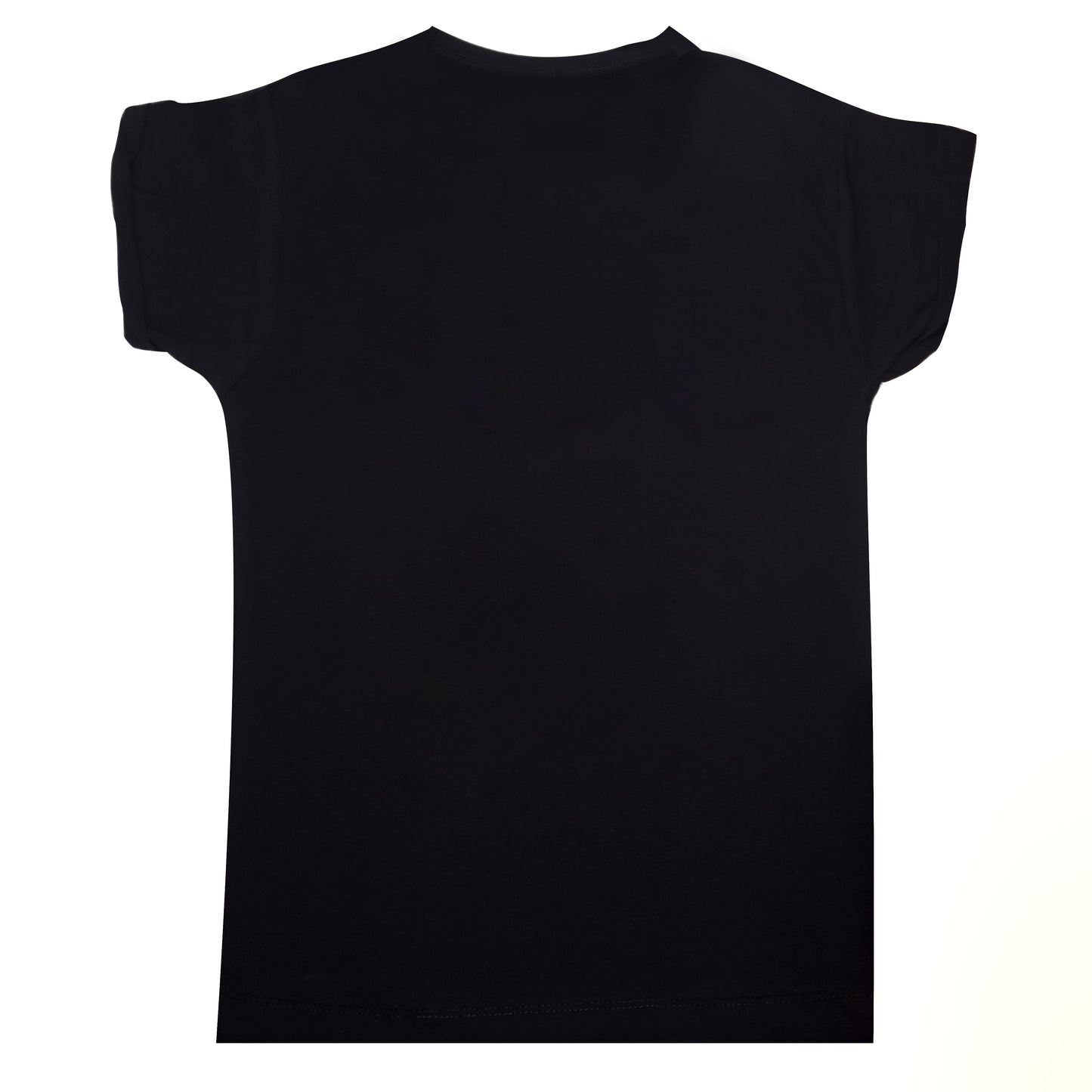 Mickey Mouse Sequin Party Wear Outing Girls Long Black T Shirt