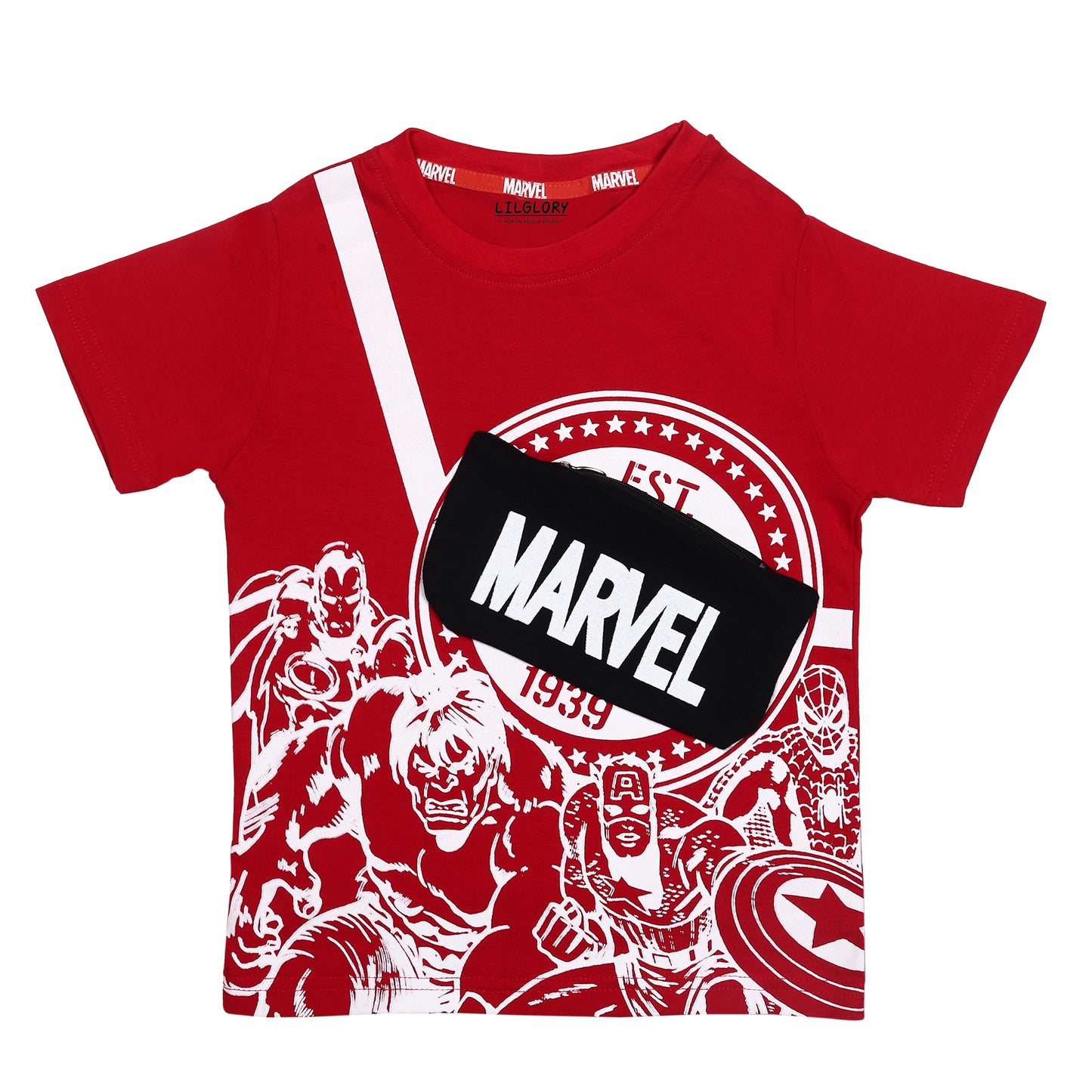 Marvel Super Heroes Zip Pocket Shorty Set