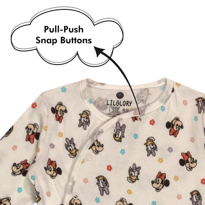 Disney Minnie And Daisy Fun Print Baby All Season Romper