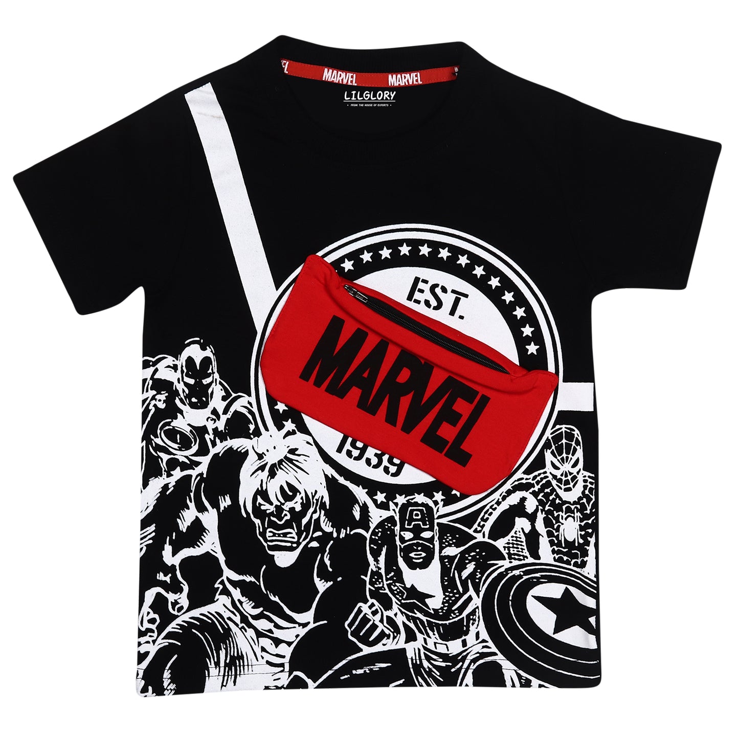 Marvel Super Heroes Zip Pocket Shorty Set